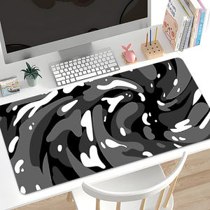 Tapis de souris en néoprène durable avec bords cousus anti-rayures 43x60cm, options de logo et de couleur personnalisées pour les cadeaux d'équipe d'e-sport - Product Image 3