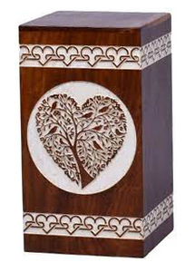 Venta caliente estilo americano hecho a mano de madera urnas de cremación moderno funerario urnas decorativas para hombre mujer a bajo precio - Product Image 3