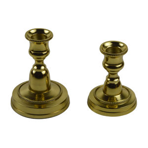 Ensemble de trois bougeoirs avec finition plaquée argent Design bougeoir décor de table bougeoir design hautement thématique - Product Image 4