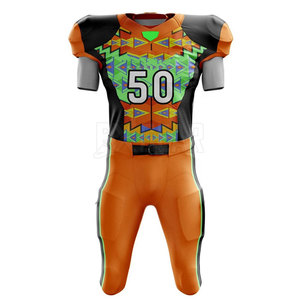 Uniforme de fútbol americano personalizado de alta calidad Pedido a granel disponible Diferentes tamaños Colores y estilos para adaptarse a los requisitos del equipo - Product Image 1