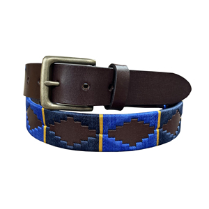 เข็มขัดหนังโปโลสำหรับผู้ชาย/ผู้หญิงทำจากทองเหลืองแท้สีดำ/น้ำตาลเข้มสำหรับ100% สูง - Product Image 1