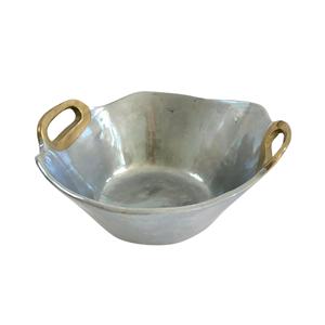 Tazón de fruta decorativo de Metal de la mejor calidad con acabado plateado Tazón decorativo elegante de Metal de aluminio con acabado de níquel hecho a mano - Product Image 2