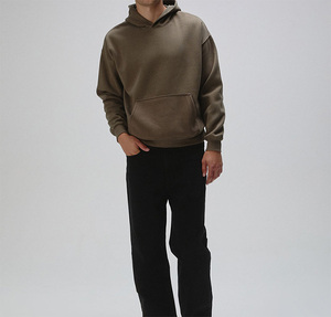 Sudaderas con Capucha de Corte Regular para Hombre, 100% Algodón, Invierno, Corta, Teñida - Product Image 2
