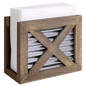 Porte-serviettes de haute qualité Base en bois Conception en métal Maison, hôtel et restaurant Décoration de table Article utilitaire - Product Image 2