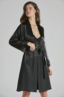 Vente en gros de robes de nuit grande taille pour femmes vêtements de nuit pour femmes lingerie sexy deux pièces robe de nuit en polyester léger