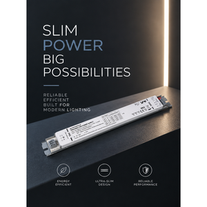 ไดรเวอร์ LED กันน้ำ SLIM SLT35-700IL-E ขนาด 278x30x21 มม. มาตรฐาน IP67 กระแสคงที่ 12V/24V/36V สำหรับไฟเส้นในอาคาร - Product Image 2