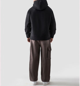 Sudadera Extra Grande para Hombre, Directo de Fábrica, Ajuste Holgado, Algodón Grueso, Felpa, Cálida para Invierno, con Logotipo Personalizado Bordado, Bolsillo, Informal - Product Image 2