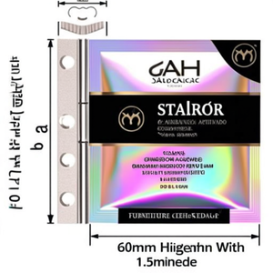 Charnière carrée pour meubles en acier inoxydable GAH, hauteur et largeur de 60 mm, épaisseur de 1,5 mm - Product Image 3