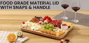 Şeffaf kapaklı Charcuterie kurulu, seyahat taşınabilir peynir tahtası Charcuterie kutuları mutfak için kesme tahtaları - Product Image 6