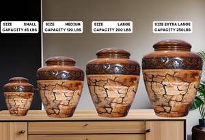 Urna de cremación para hombre de madera para cenizas de adultos Ceniza humana Entierro personalizado para urna para papá - Product Image 5