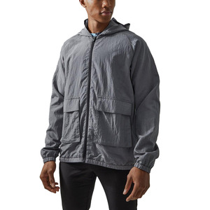 Veste coupe-vent légère et imperméable pour homme, style sportif, printemps, avec tissu en nylon froissé - Product Image 1