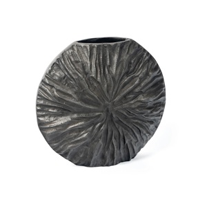 แจกันดอกไม้อลูมิเนียมแนวชนบทพร้อมตัวละครทำด้วยมือและพื้นผิวทนต่อสภาพอากาศที่สมบูรณ์แบบสำหรับการตกแต่งบ้านแบบชนบท - Product Image 4