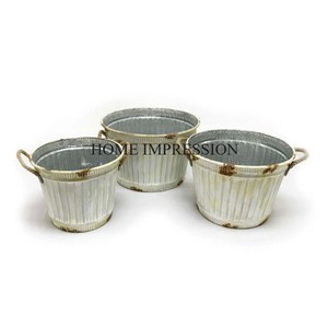 Macetas y macetas para balcón talladas a mano más vendidas, Juego de 2 tamaños diferentes, macetas para flores de jardín de la mejor calidad - Product Image 2