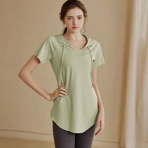 Talla grande, algodón/fibra de bambú listo Stock mujeres en blanco 100% algodón camiseta Casual Top transpirable camiseta Mujer - Product Image 4