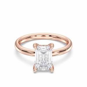 Coussin et coupe ronde 2.50 carat E-F/VVS-VS Moissanite diamant Prong Set Solitaire bague de fiançailles fabriquée en argent pour les femmes - Product Image 1