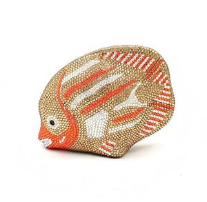 Women's Fish Rhinestone Crystal Classic Casual Purses Mini Formal Party Evening Bag Prom <b>Wedding</b> <b>Clutches</b> Handbag - Product Image 1