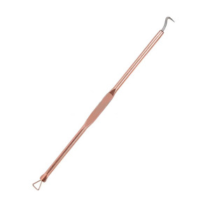 Extracteur de points noirs et de comédons en or rose, pointe et forme pointues, instruments de beauté de haute qualité, faible MOQ - Product Image 5