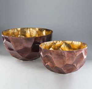 Cuenco con textura dorada, cuenco brillante, bandeja de hojas en relieve, nueva decoración de bodas, plato para servir, Plato decorativo - Product Image 2