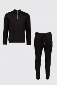 Survêtements de sport slim personnalisés pour hommes, coupe-vent, respirants et anti-transpiration, grandes tailles, polyester/coton, 30 ensembles - Product Image 2