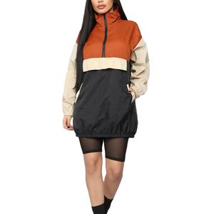 Veste coupe-vent en nylon en gros, pull-over, sport, respirante, à capuche, imperméable, veste de sport décontractée pour femmes - Product Image 6