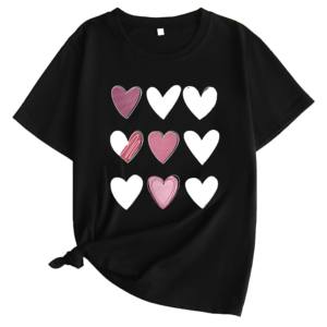 Camiseta de Mujer Moderna y Ecológica de Cuello Redondo, Manga Corta, Corte Ajustado, 100% Algodón Transpirable - Product Image 1