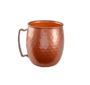 <b>Set</b> Of 2 Copper Hammered Water <b>Mug</b> With Finest Quality Round Shape Juice Drinking <b>Mugs</b> At Affordable Price - Product Image 5