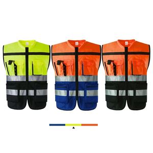 Vente en gros en usine de haute qualité OEM ODM gilet de sécurité extérieur respirant design réfléchissant personnalisé doux confortable Premium - Product Image 4