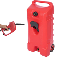 Réservoir de carburant portable AMBITION de haute qualité pour camping-car et marine, en HDPE rouge, pour essence et diesel, avec pompe manuelle
