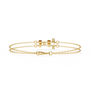 Fabulous 18K <b>Gold</b> Lab Grown Diamond Bracelet & <b>Bangle</b> - Product Image 2