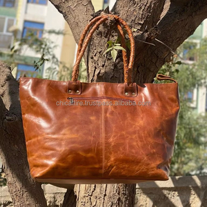 Real Handmade Crunch Leather Tote Bag <b>Women</b> Stylish Shopping Bag Causal <b>Big</b> Size Tote Bag Best Gift <b>for</b> <b>Women</b> - Product Image 6