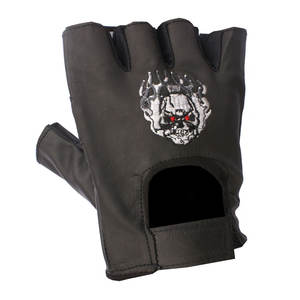 Gants de motard en cuir noir premium HMB-2015F avec fonction tactile et détection d'aiguille pour le cyclisme, les voyages et les activités de plein air - Product Image 4