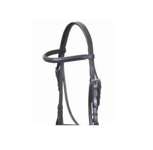 Bridon de cheval en cuir noir de qualité supérieure, best-seller, accessoires d'équitation de qualité supérieure, vente en gros, fabricants indiens - Product Image 3