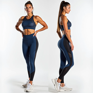Conjunto Deportivo de Yoga Personalizado para Mujer, para Todas las Temporadas, sin Costuras, Incluye Sujetador Deportivo y Leggings Cómodos, Diseñado para un Movimiento Transpirable - Product Image 4