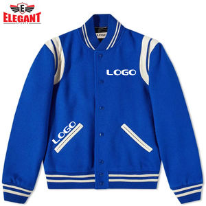 แจ็กเก็ตเบสบอลทีมตัวแทนของผู้ชายเสื้อกีฬาที่สง่างามออกแบบได้ตามต้องการ - Product Image 2