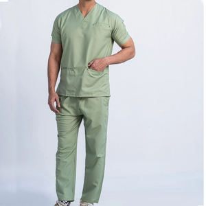 Conjunto de Uniformes Médicos con Cuello en V para Hombre y Mujer, con Pantalones de Pierna Recta, Estilo Médico Adar Niaahinn, Parte Superior y Pantalones - Product Image 4