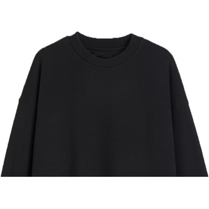 Sweat-shirt à col rond en molleton 100% coton premium pour homme, écologique, respirant, avec logo imprimé en relief sur le devant, 240g - Product Image 4