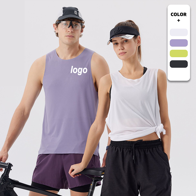 Lightweight Sportswear Sleeveless T-shirt Quick-drying Clothing Yoga Fitness Basketball Training Running Marathon Sports Vest