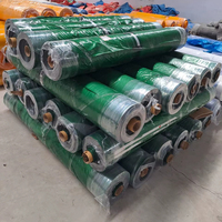 Rouleaux de bâche en PE robuste 200 g/m² imperméable, stabilisée aux UV, résistante aux déchirures, style uni pour couverture agricole
