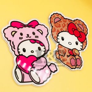 Nuevas Placas de Acrílico para Pestañas, Ecológicas, en Forma de Corazón y Cuadradas, con Logotipo Personalizado, Hello Kitty, para Extensiones de Pestañas, Pinzas Magnéticas, Mink - Product Image 3