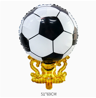 Ballons en aluminium de 18 pouces et grand ballon de football sur pied pour la décoration de fête sportive - Offre Spéciale