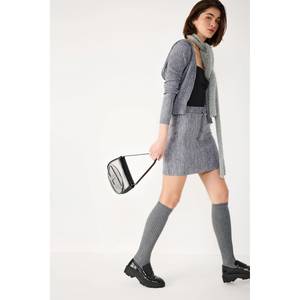 Elegante Falda para Mujer, Casual y Formal, Cintura Imperio, Tejido de Punto, Tejido No Tejido, Estilo Lápiz, Estampado con Volantes, Talla XS para el Trabajo - Product Image 2