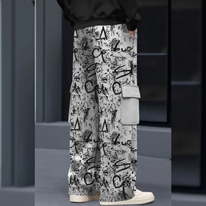 Pantalon cargo 100 % coton pour homme – Confortable, utilitaire, décontracté, taille mi-haute élastique - Product Image 3