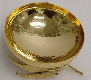 Bol de service en laiton et en acier au design de luxe pour la maison, l'hôtel, le restaurant, la table et la vaisselle - Product Image 3