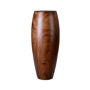 Pots de fleurs en bois de manguier naturel avec vernis brillant pour décorer la maison vase à fleurs rond en bois unique pour la décoration de table - Product Image 6