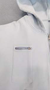 เสื้อฮู้ดดี้โอเวอร์ไซส์พิมพ์โลโก้ตามสั่ง ผู้ผลิต OEM เสื้อฮู้ดดี้ผู้ชายแบบสวมหัว รุ่นใหม่ล่าสุด - Product Image 4