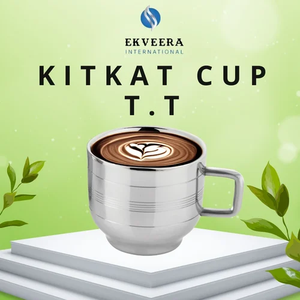 Kit écologique moderne Tasse en Kat T à double paroi en acier inoxydable - Product Image 4