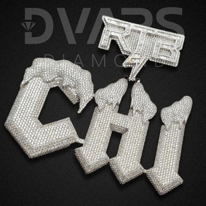 จี้เงินแท้ 925 ชุบทอง ประดับเพชร VVS ทรงกลมเจียระไนแบบบริลเลียนท์ สั่งทำได้ตามต้องการ ลดราคาพิเศษ - Product Image 3