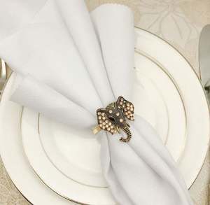 Juego de Anillos para Servilletas Rústicos Hechos a Mano, Duraderos, Ecológicos, de Madera y Hierro, Accesorios para Decoración de Mesa para Bodas y Fiestas - Product Image 4