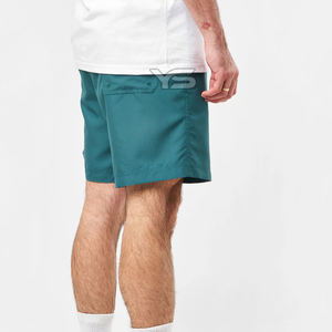 Short en coton décontracté pour hommes, respirant, chaud, motif solide, taille moyenne, fermeture à cordon de serrage, service OEM disponible, tissage non tissé - Product Image 5