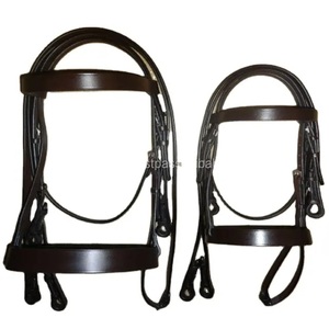 Venta al por mayor para Hunter Style Horse Bridle Cuero genuino Forma anatómica Suave acolchado y ajustable para montar a caballo - Product Image 6